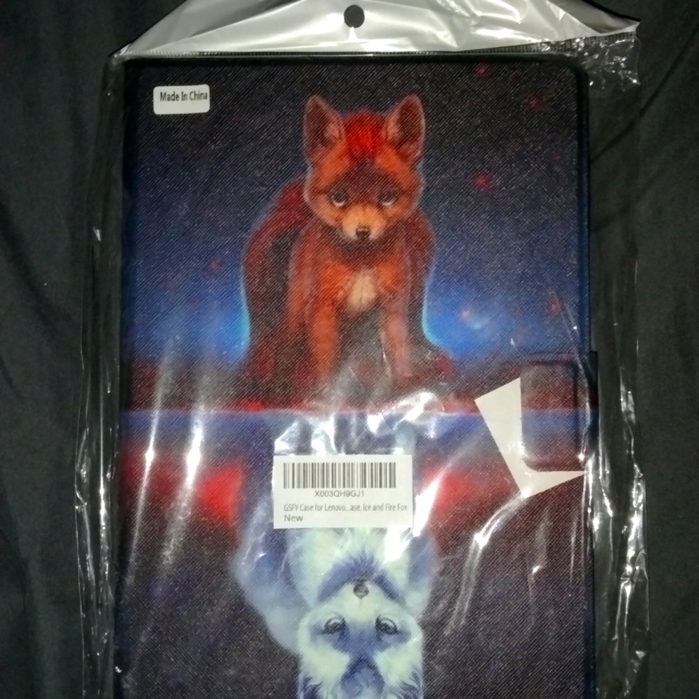 Fire and Ice Fox Case for Lenovo Tablet M10 Plus 3rd Generation 10.6 in. - Picture 2 of 8